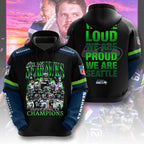 Seattle Seahawks 2025 Super Bowl LX Champions 3D Apparel – TMTHU4009