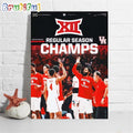 Houston Cougars Are The 2023-24 Big 12 Mens Basketball Regular Season Champs Wall Art Poster Canvas