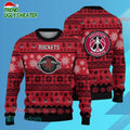 Houston Rockets Snowy Basketball Slam Ugly Christmas Sweater