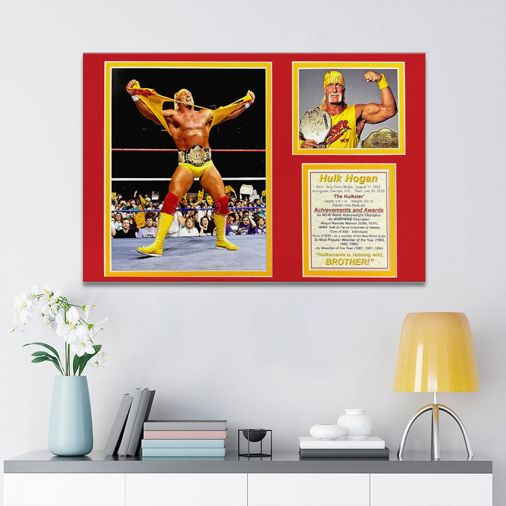 Hulk Hogan Rectangle Canvas With Inner Frame – HOATT 12241