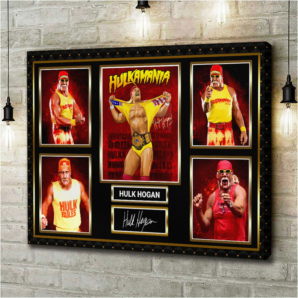 Hulk Hogan Rectangle Canvas With Inner Frame – HOATT 12254