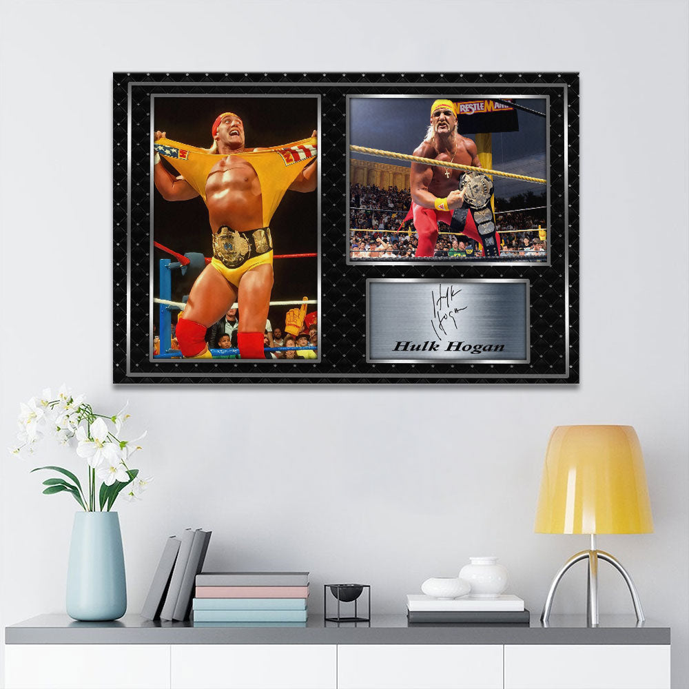 Hulk Hogan Rectangle Canvas With Inner Frame – HOATT 12354