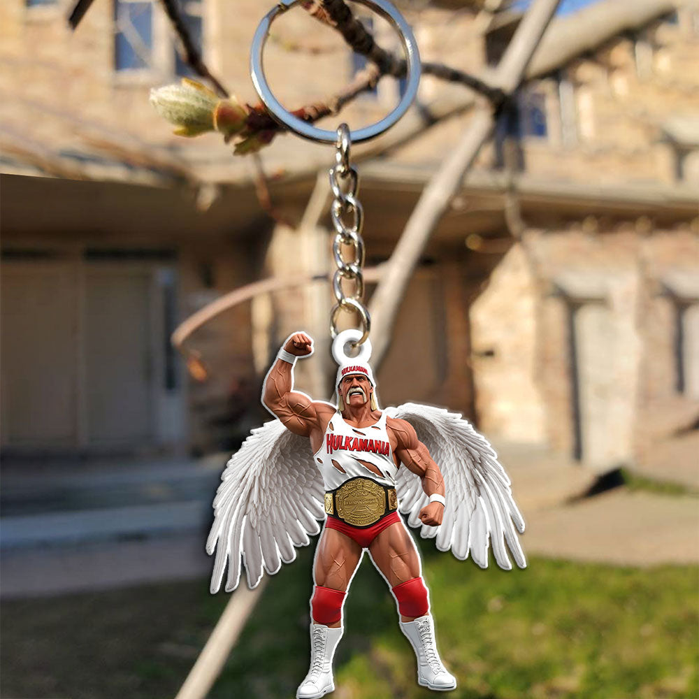 Hulk Hogan Custom Shape 1-sided Keychain – MAITM 12422