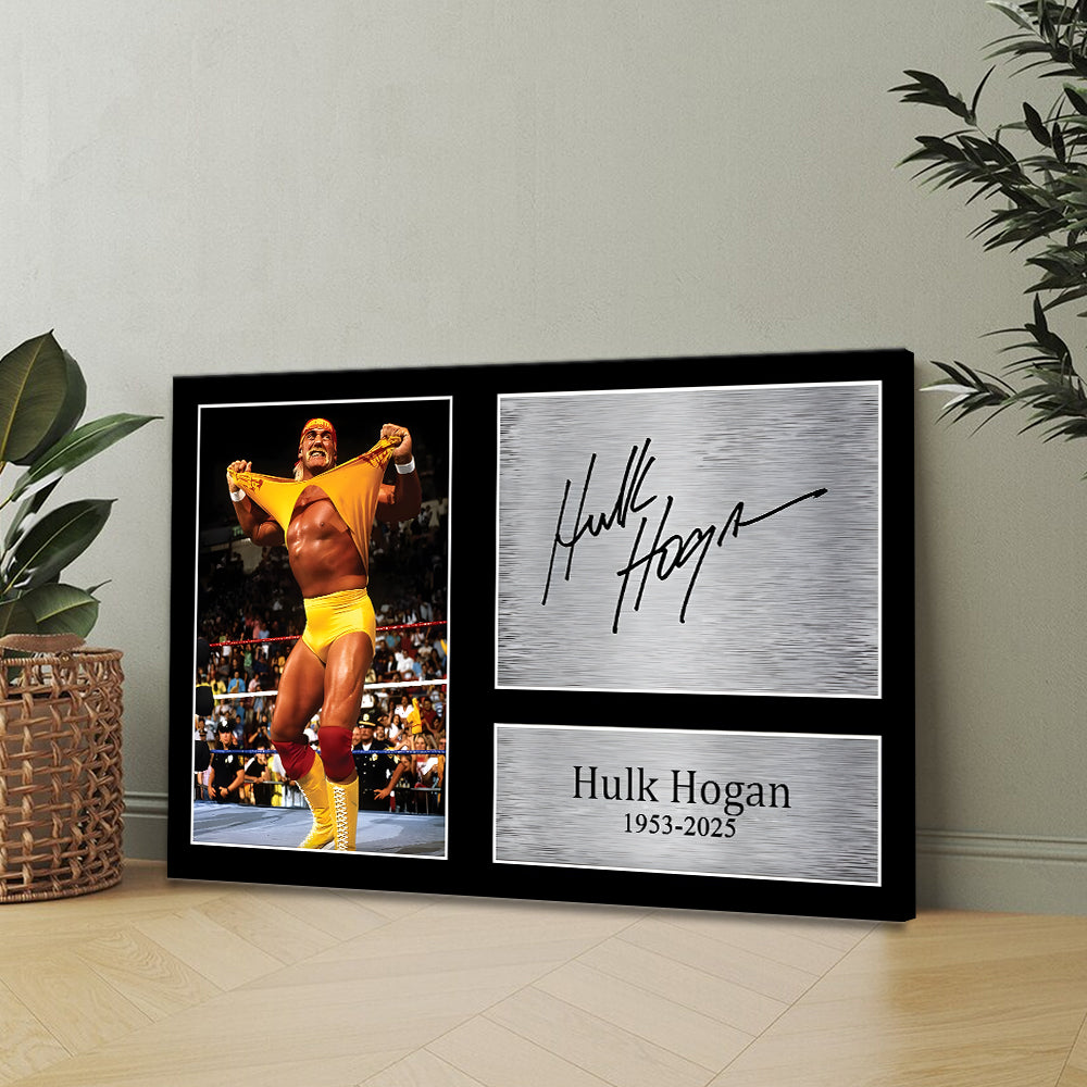 Hulk Hogan Rectangle Canvas With Inner Frame – MAITM 12434