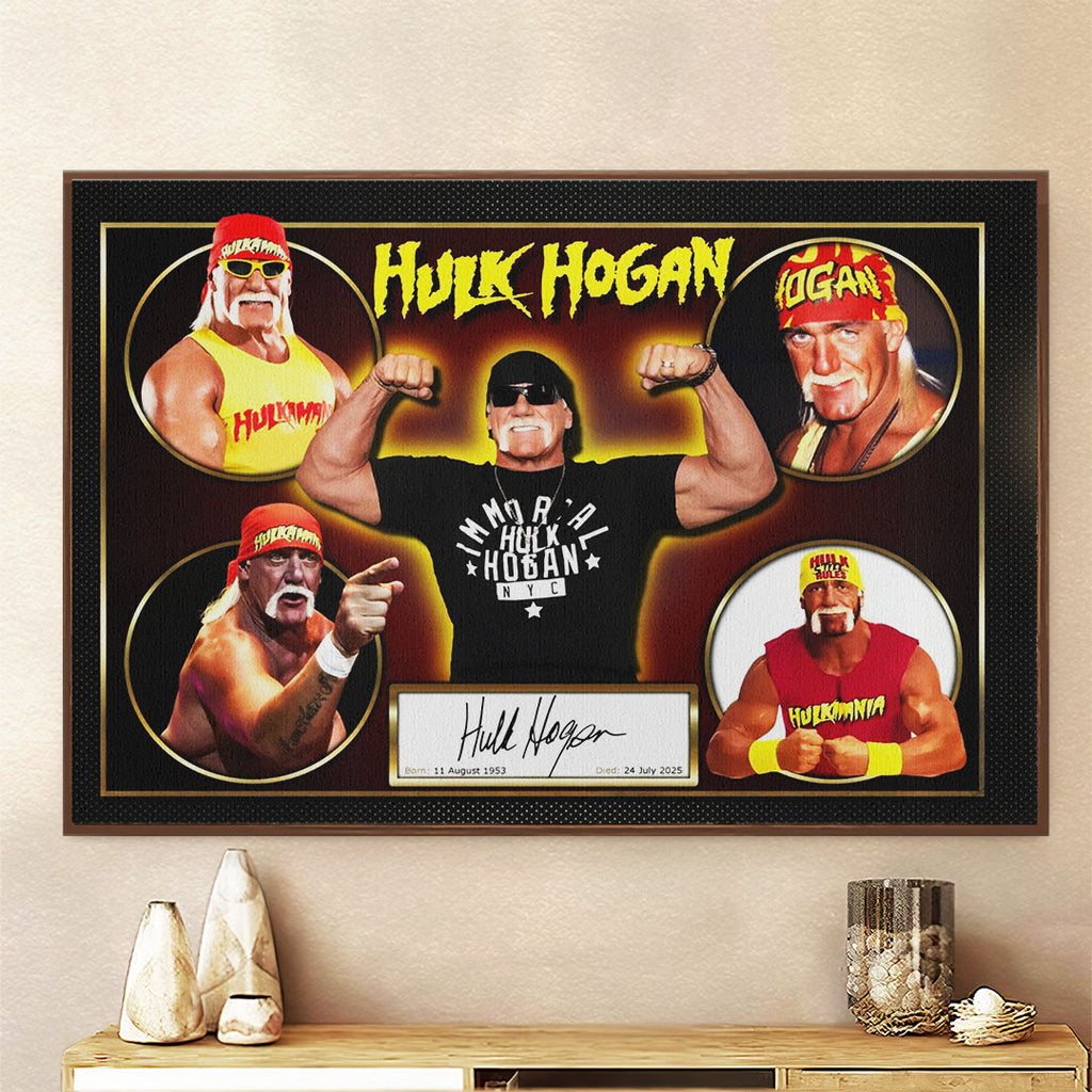 Hulk Hogan Rectangle Canvas With Inner Frame – HOATT 12042