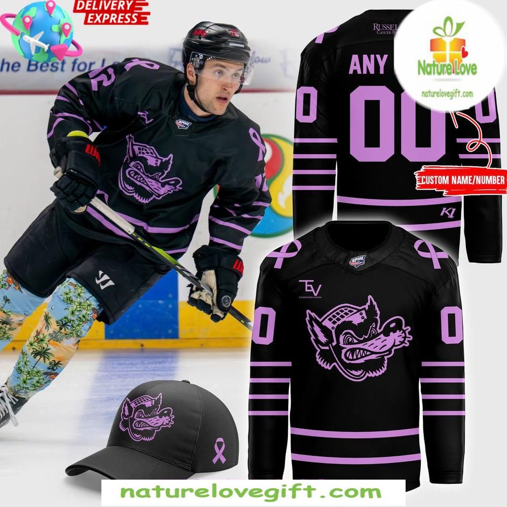 Hockey Jersey Huntsville Havoc Russel Hill Cancer Foundation Special