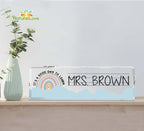 Its A Good Day to Learn Personalized Teacher Desk Name Plate Acrylic Plaque Back To School Gifts