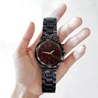 In Flames Black Stainless Steel Watch - TANTN24355