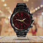 In Flames Black Stainless Steel Watch - TANTN24355