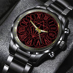 In Flames Black Stainless Steel Watch - TANTN24355