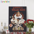 In Memory Of Willie Mays San Francisco Giants 2024 Wall Art Poster Canvas