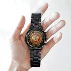 Indian Motorcycle 125th Anniversary Black Stainless Steel Watch - TMTHU8096