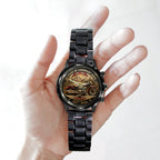 Indian Motorcycle 125th Anniversary Black Stainless Steel Watch - TMTHU8098