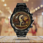 Indian Motorcycle 125th Anniversary Black Stainless Steel Watch - TMTHU8597