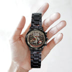 Indian Motorcycle 125th Anniversary Black Stainless Steel Watch - TMTHU8997