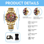 Indiana Hoosers Football 2025 Alloy Luxury Quartz Watch – TMTHU3380