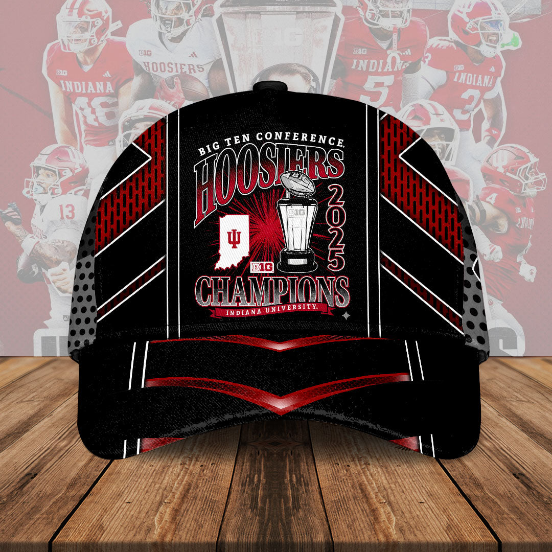 Indiana Hoosiers Football 2025 Big Ten Champions Classic Cap – HOATT14990