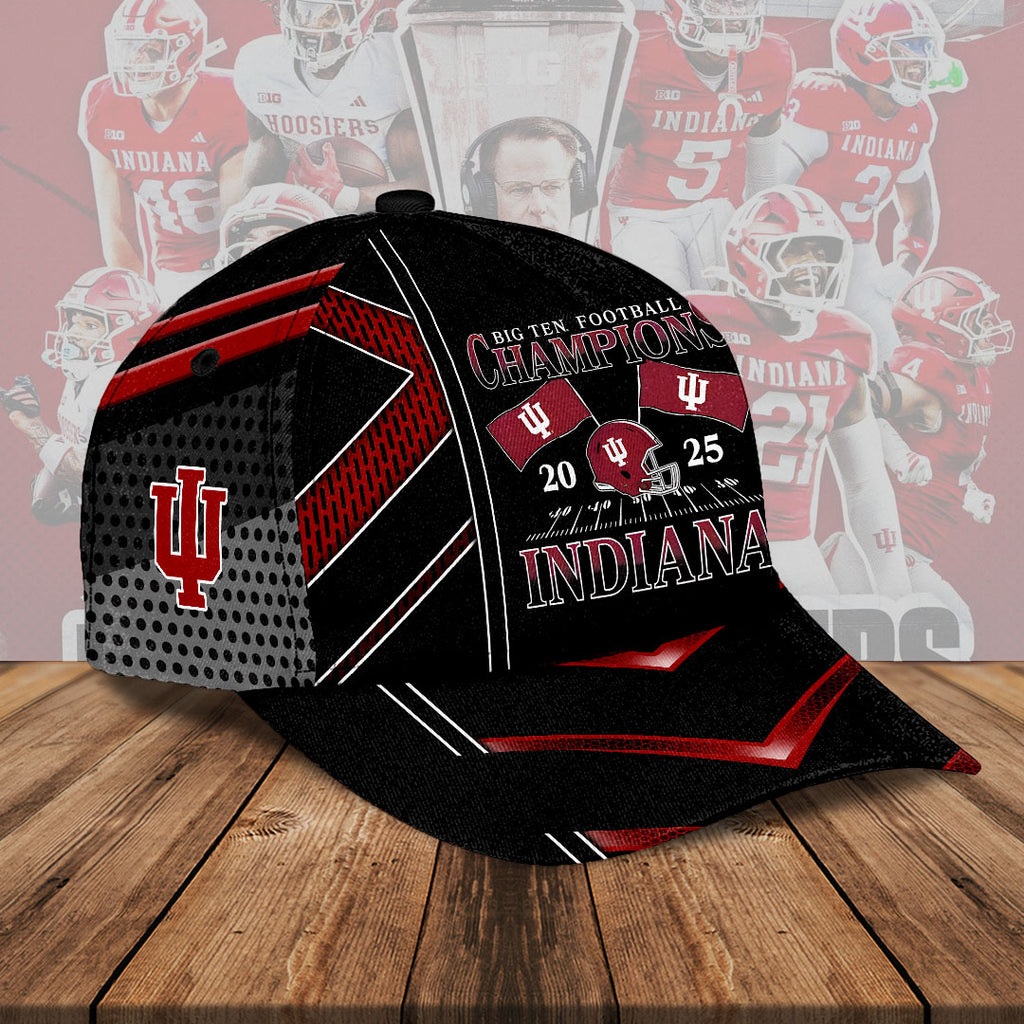 Indiana Hoosiers Football 2025 Big Ten Champions Classic Cap – HOATT15341