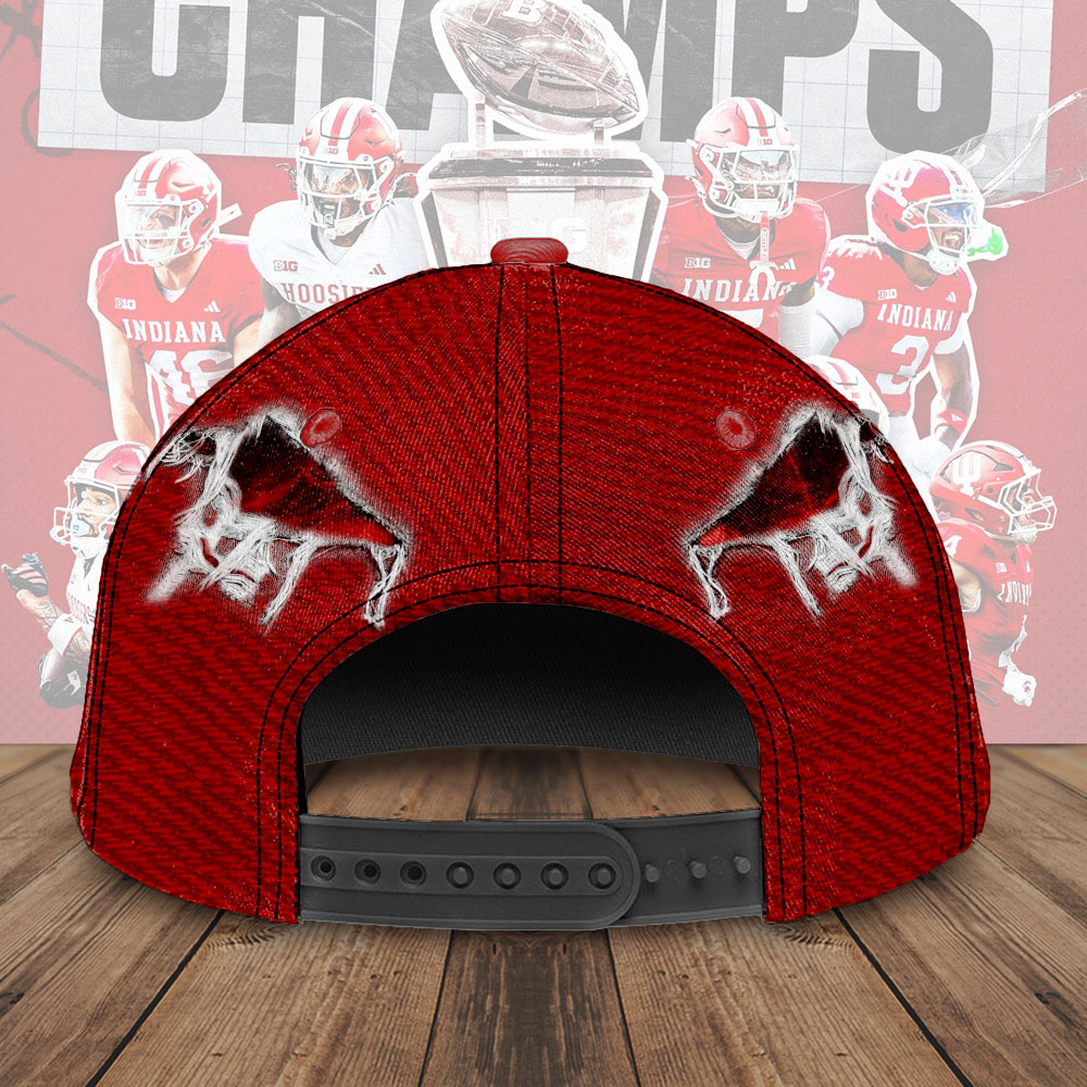 Indiana Hoosiers Football 2025 Big Ten Champions Classic Cap – TMTHU2656
