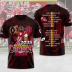 Indiana Hoosiers Football 2025 National Champions 3D Apparel – MAITM14516