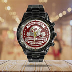Indiana Hoosiers Football 2025 National Champions Black Stainless Steel Watch – MAITM14545