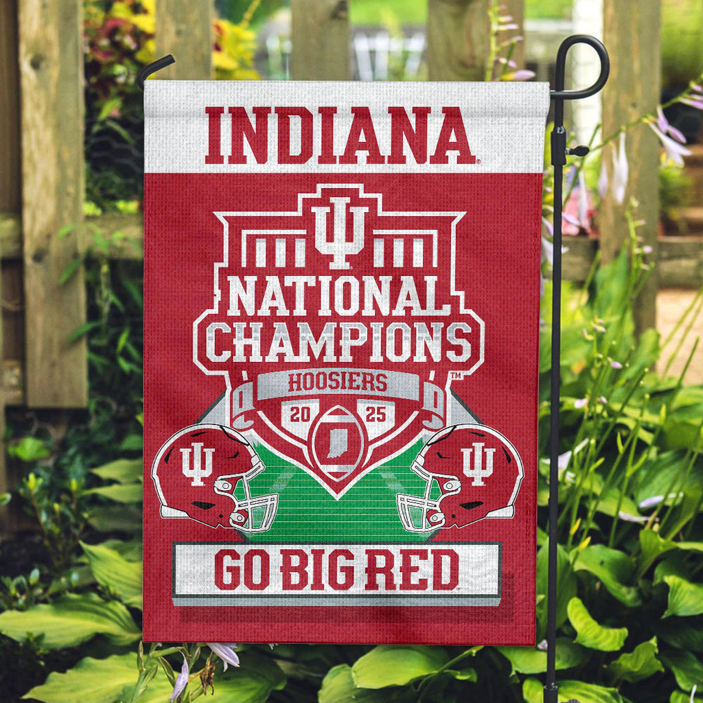Indiana Hoosiers Football 2025 National Champions Double-side Garden Flag – HOATT15936
