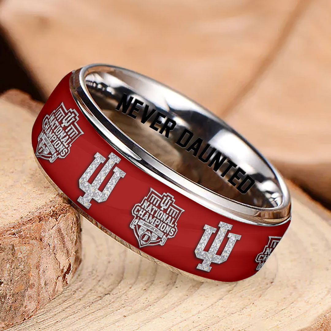 Indiana Hoosiers Football 2025 National Champions Custom Alloy Ring – HOATT15805