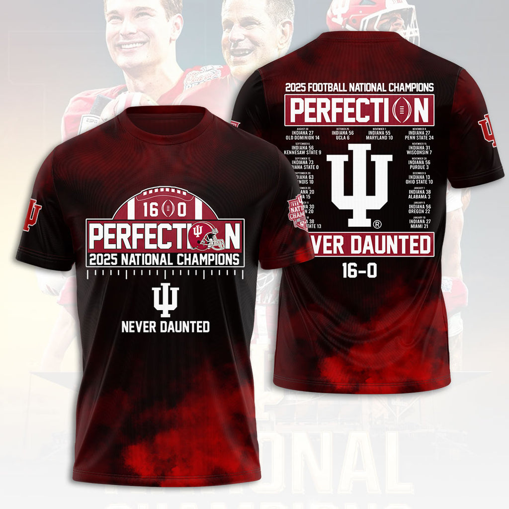 Indiana Hoosiers Football 2026 National Champions 3D Apparel – HOATT15796