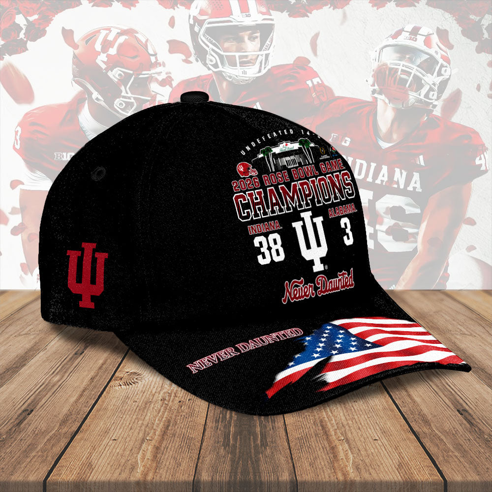 Indiana Hoosiers Football 2026 Rose Bowl Champions Classic Cap – HOATT15459