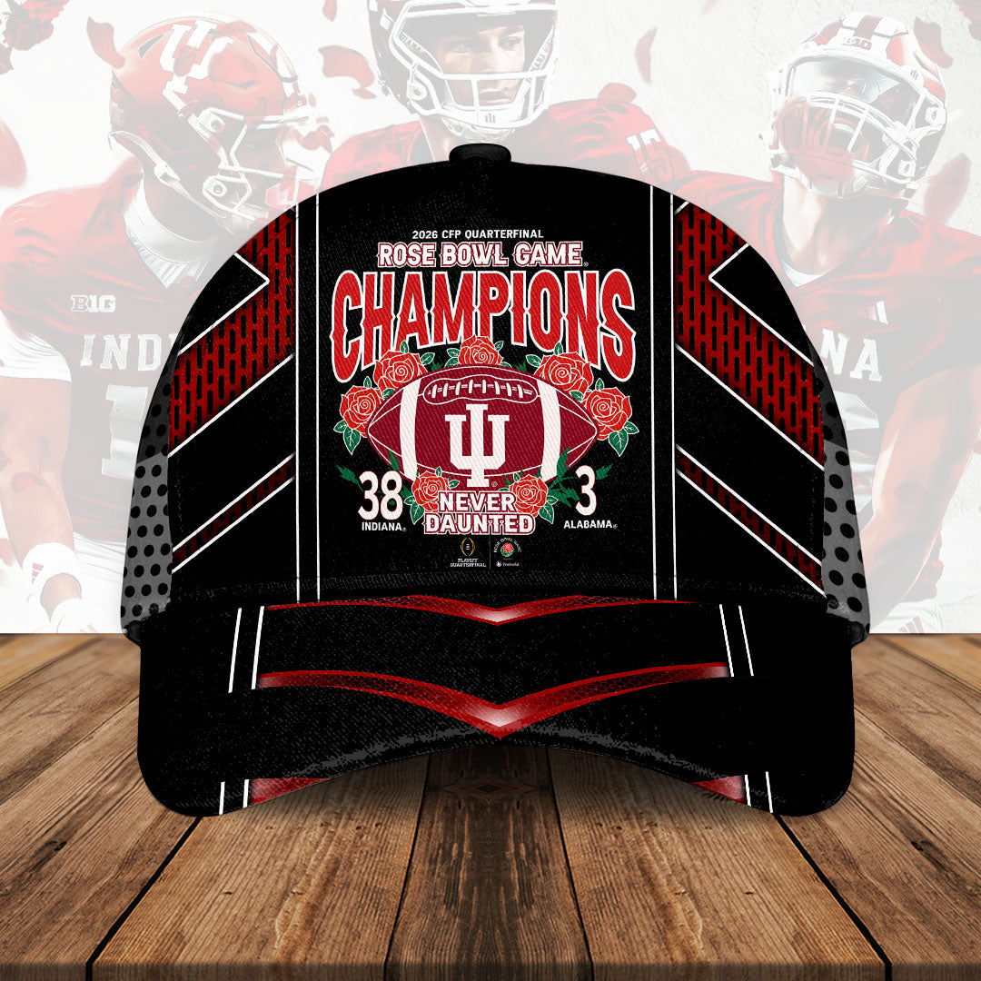 Indiana Hoosiers Football 2026 Rose Bowl Champions Classic Cap – HOATT15476