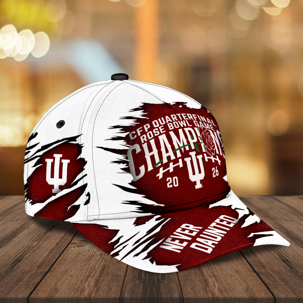 Indiana Hoosiers Football 2026 Rose Bowl Champions Classic Cap – MAITM14293