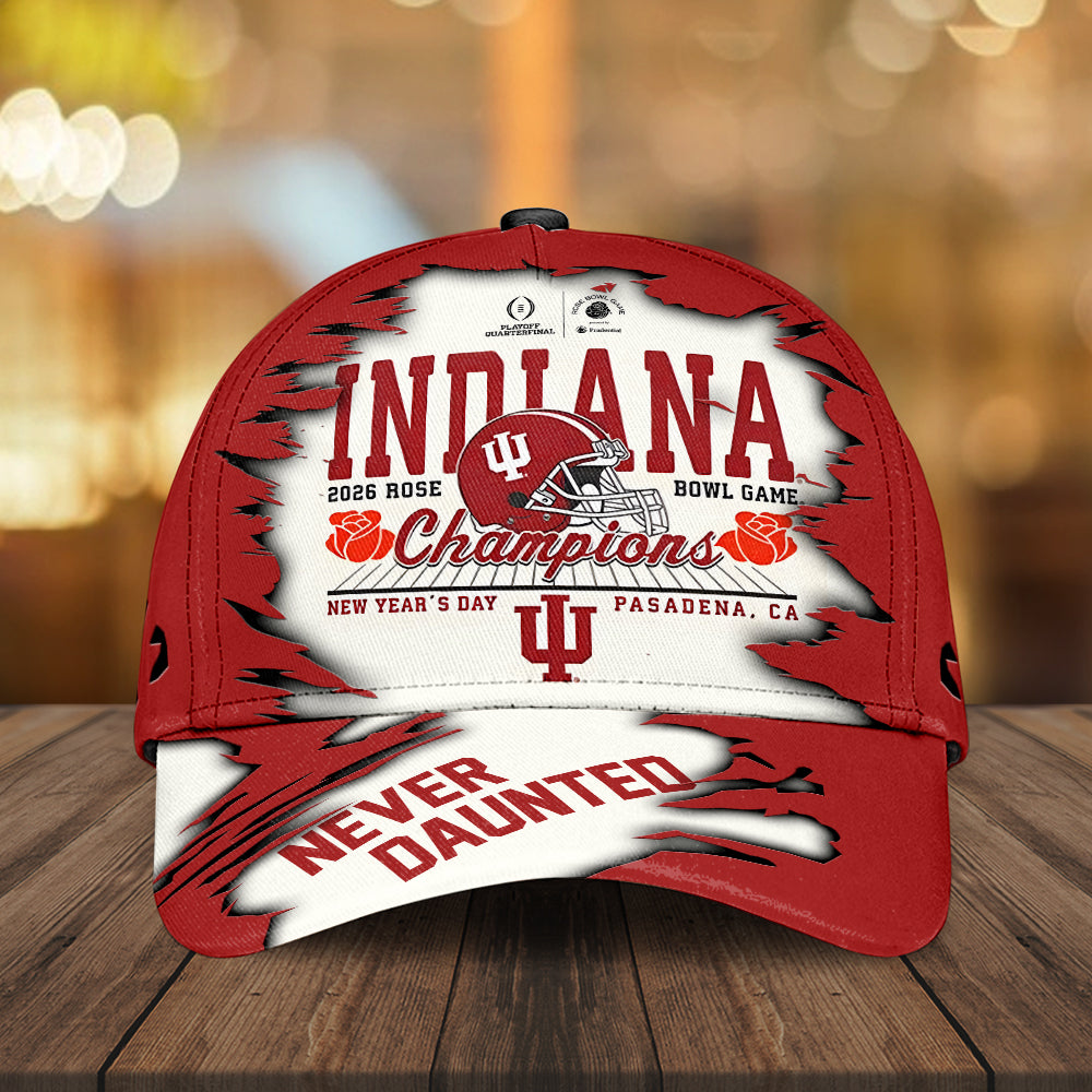 Indiana Hoosiers Football 2026 Rose Bowl Champions Classic Cap – MAITM14296