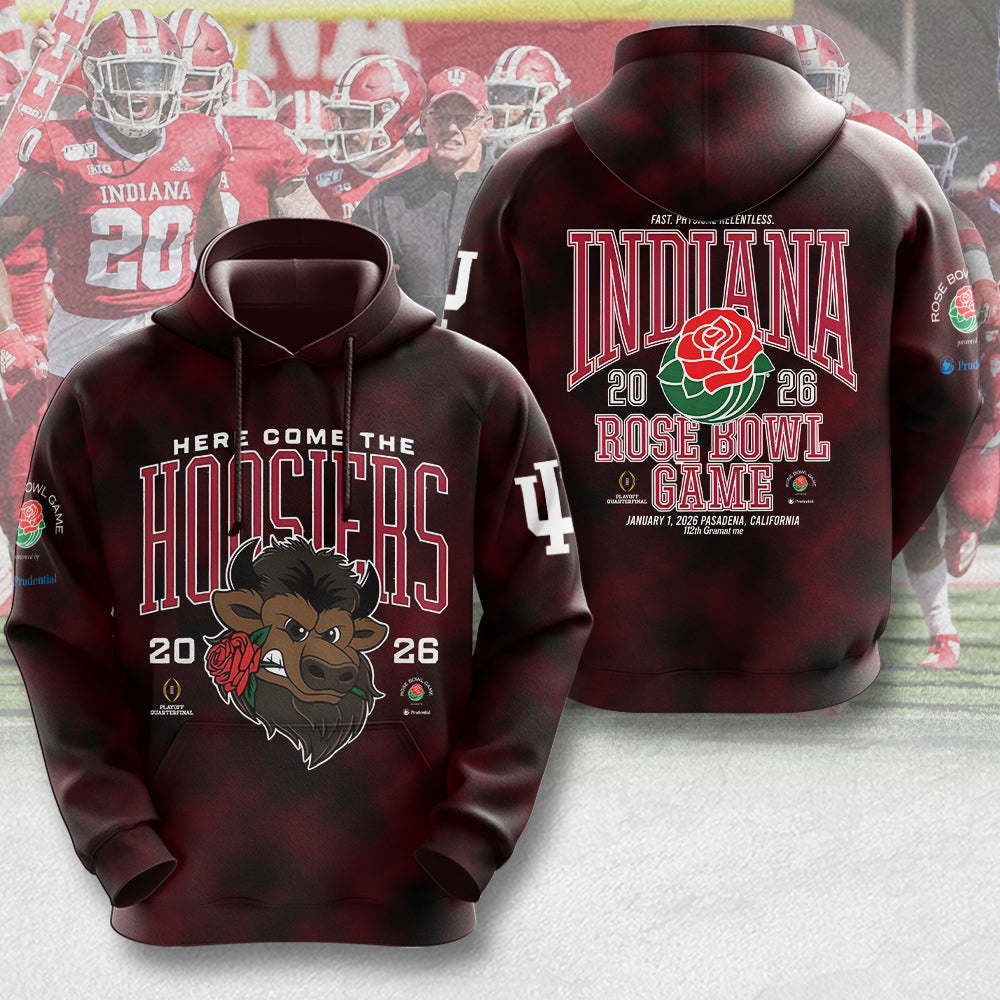 Indiana Hoosiers Football 2026 Rose Bowl 3D Apparel – MAITM14162