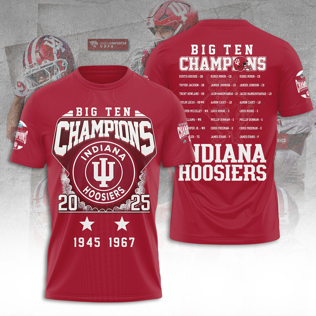 Indiana Hoosiers Football 3D Apparel – TANTN19258