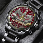 Indiana Hoosiers Football Black Stainless Steel Watch – TANTN19261