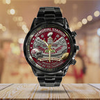 Indiana Hoosiers Football Black Stainless Steel Watch – TANTN19261