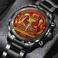 Indiana Hoosiers Football Black Stainless Steel Watch – TANTN19262