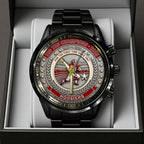 Indiana Hoosiers Football Black Stainless Steel Watch – TANTN19263