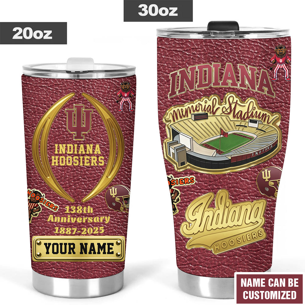 Personalized Indiana Hoosiers Football Tumbler Cup – TMTHU2857