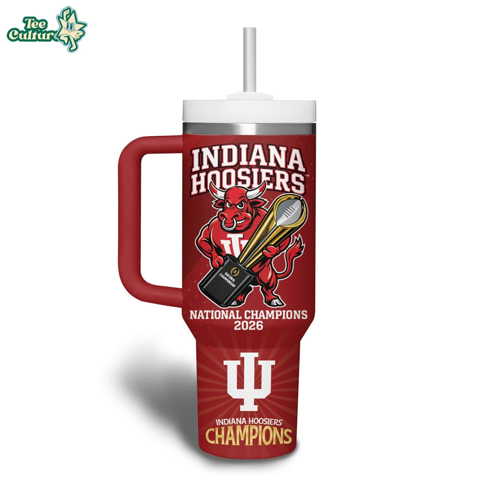 Indiana Hoosiers | Premium NCAA 2026 CFP National Champions Tumbler