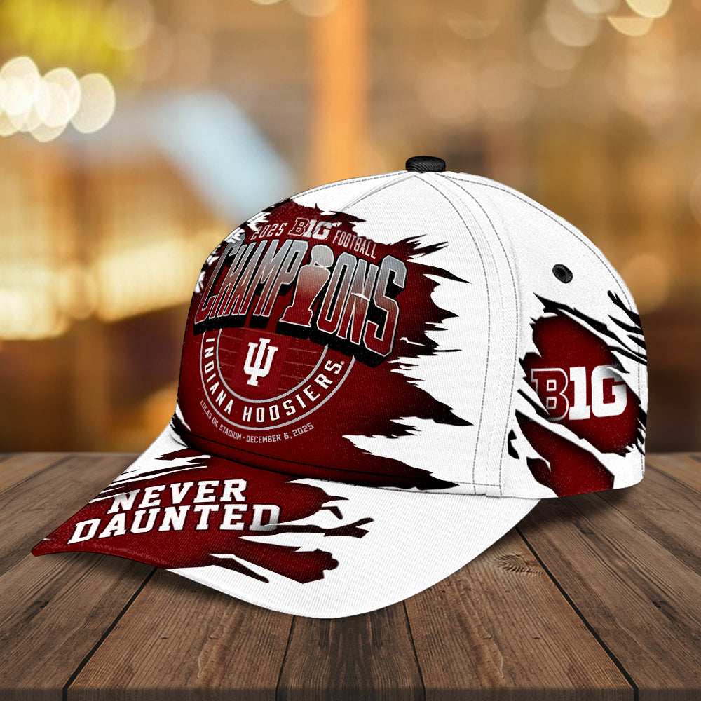 Indiana Hoosiers Football 2025 Big Ten Champions Classic Cap – MAITM13996