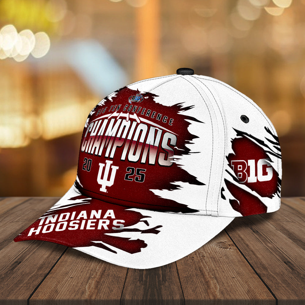 Indiana Hoosiers Football 2025 Big Ten Champions Classic Cap – MAITM13998