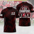 Indiana Hoosiers Football 2025 Big Ten Champions 3D Apparel – MAITM13993