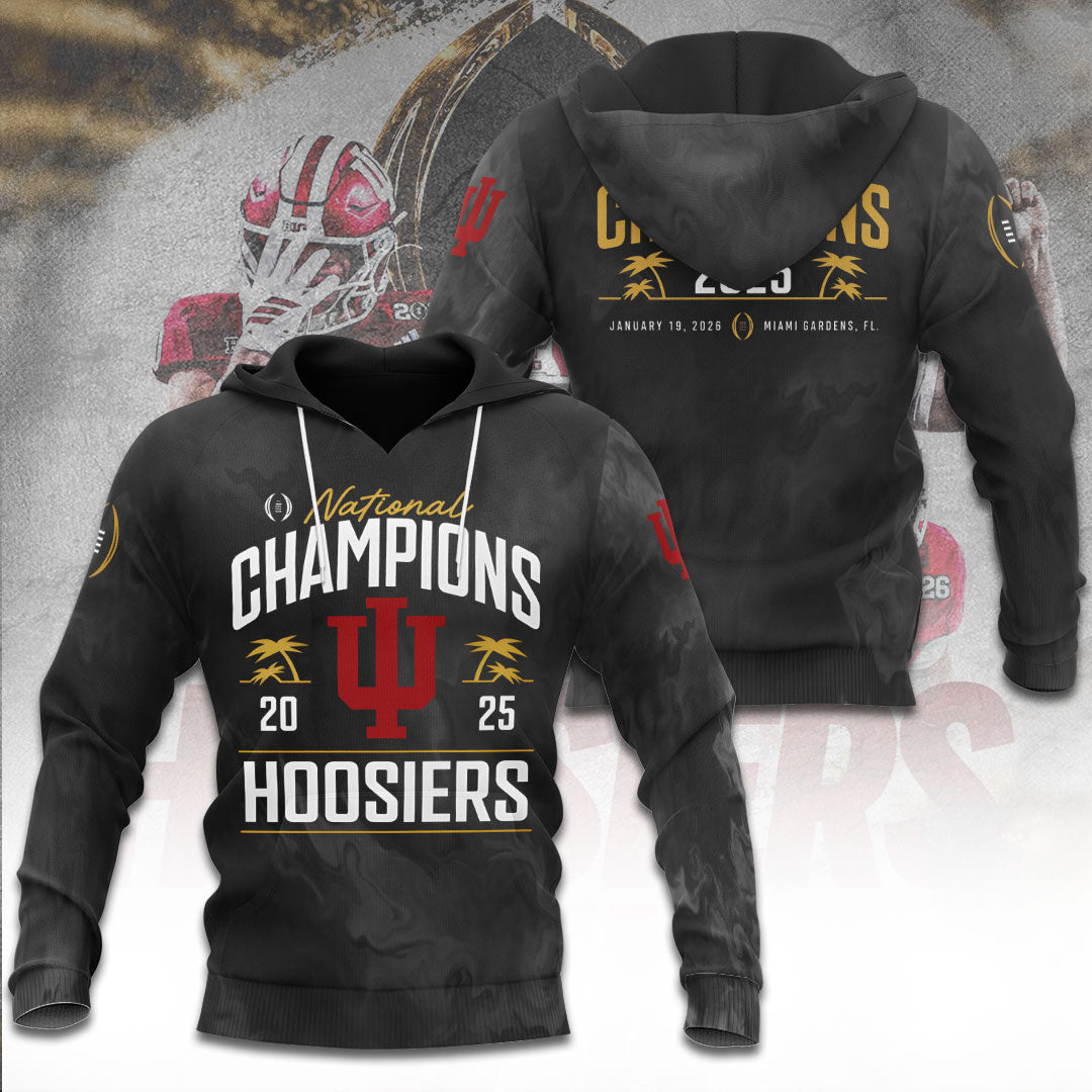 Indiana Hoosiers Football 2025 National Champions 3D Apparel – TANTN20449