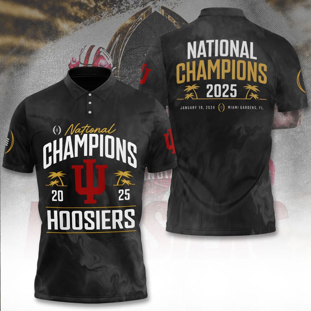 Indiana Hoosiers Football 2025 National Champions 3D Apparel – TANTN20449