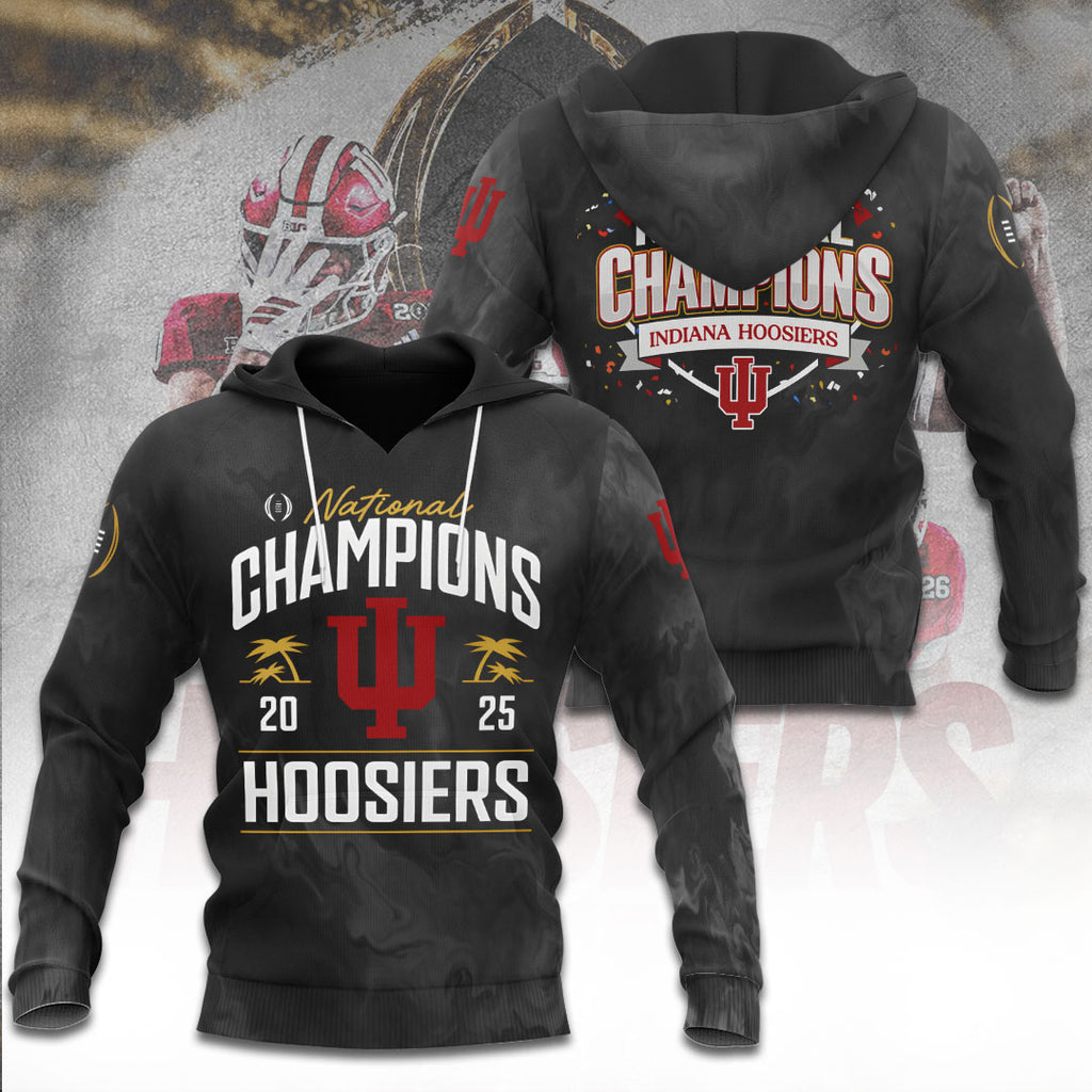 Indiana Hoosiers Football 2025 National Champions 3D Apparel – TANTN20456