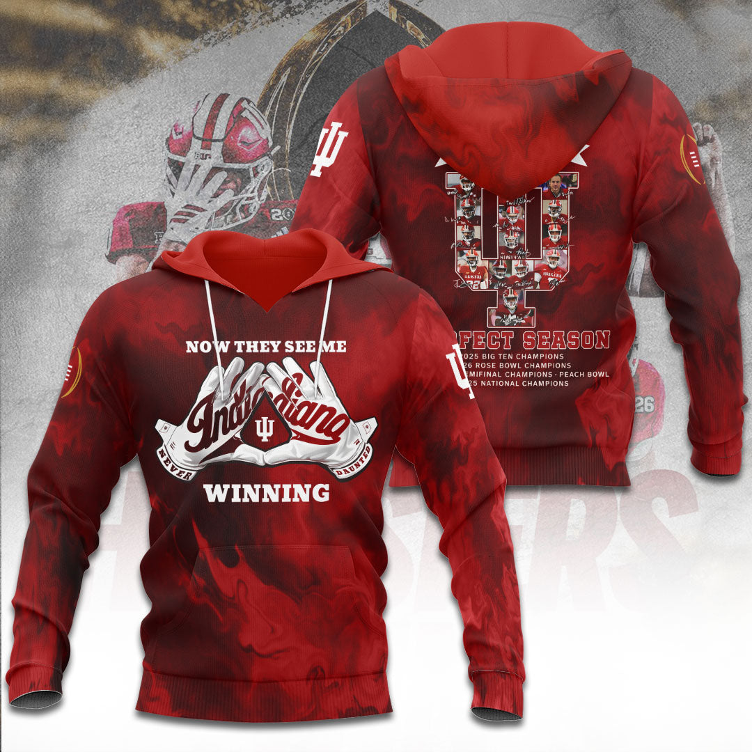 Indiana Hoosiers Football 2025 National Champions 3D Apparel – TANTN20464