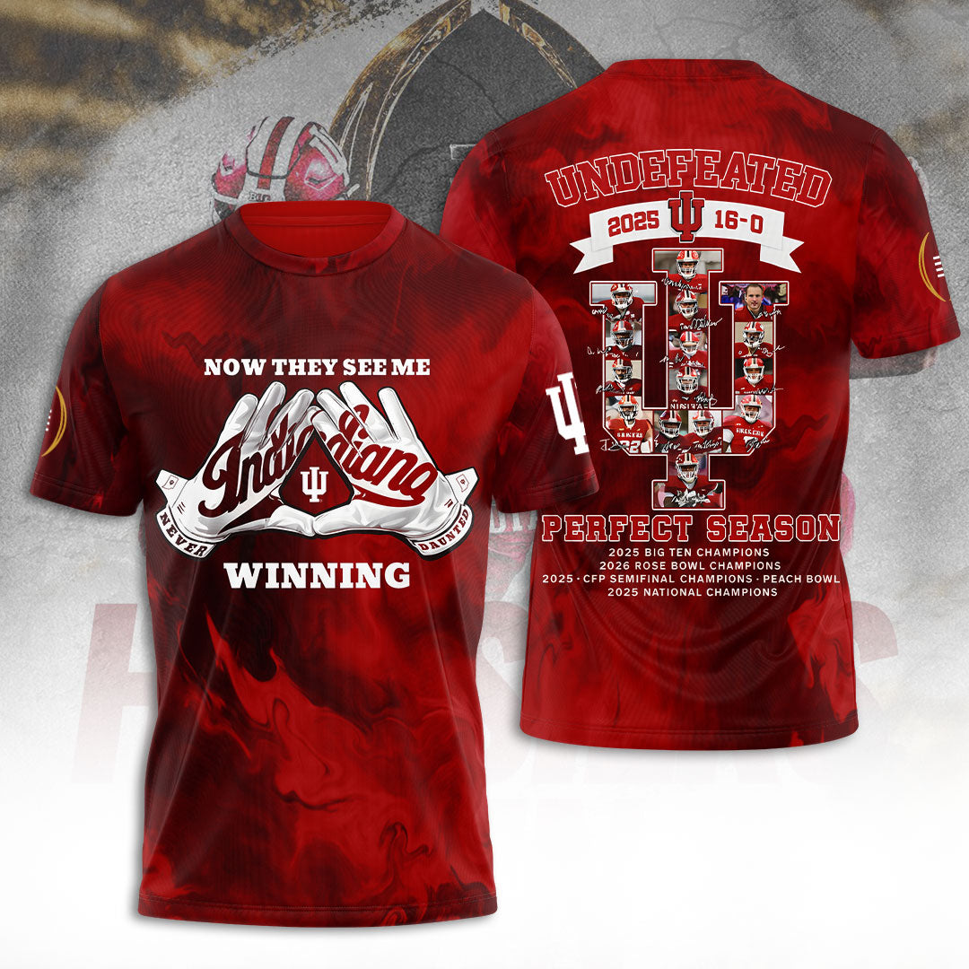Indiana Hoosiers Football 2025 National Champions 3D Apparel – TANTN20464