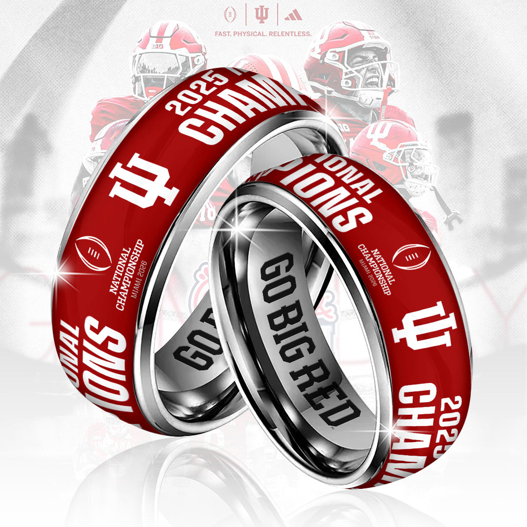 Indiana Hoosiers Football 2025 National Champions Custom Alloy Ring – TANTN20156