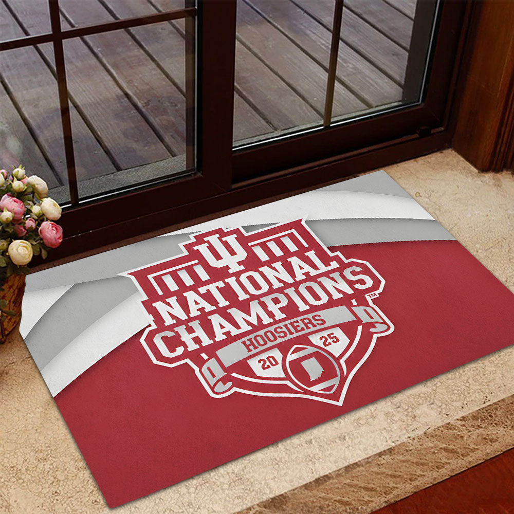 Indiana Hoosiers Football 2025 National Champions Doormat – TANTN20443